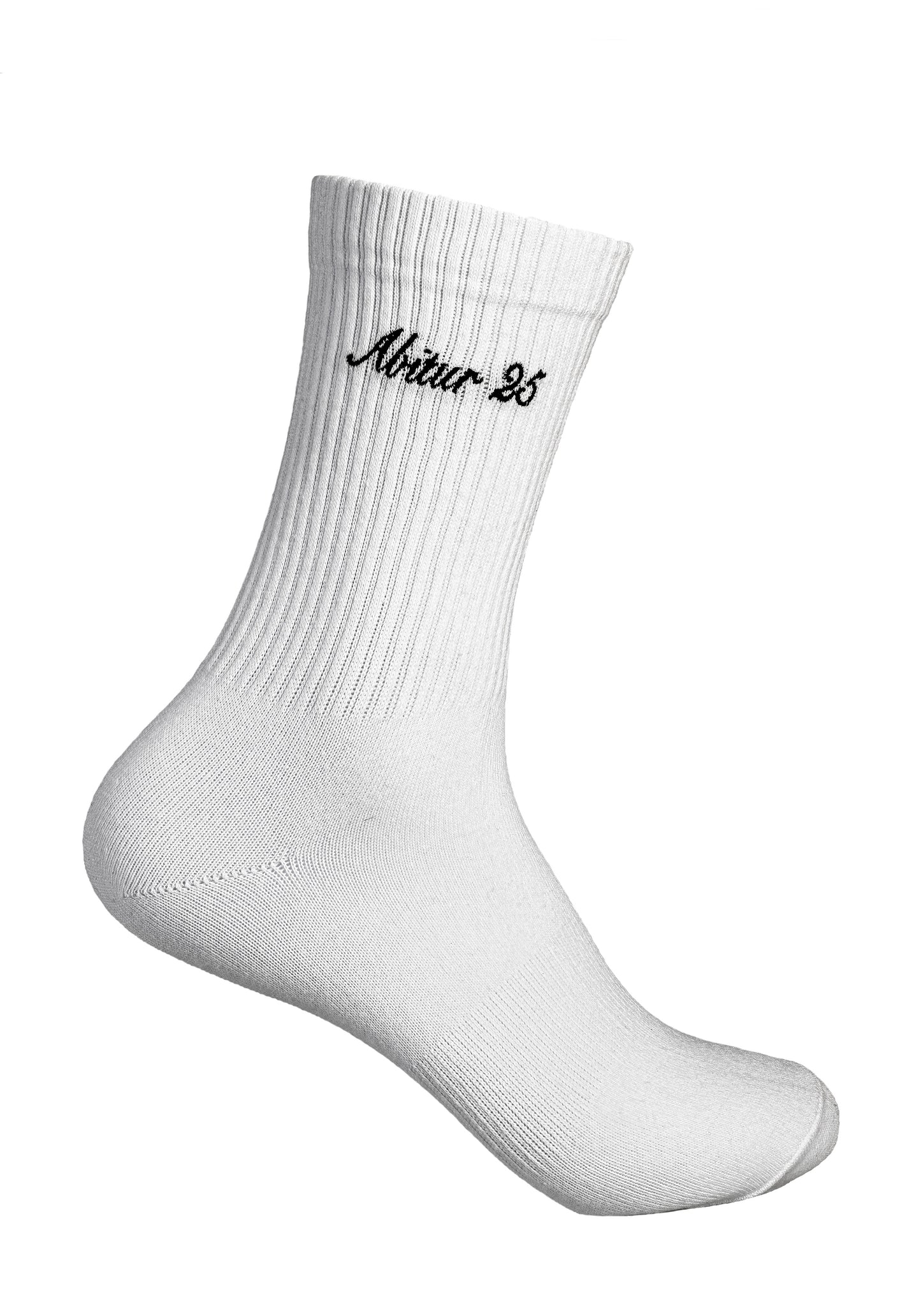 Abitur 25 Socken gestickt - Abi 25 Tennissocken gestickt