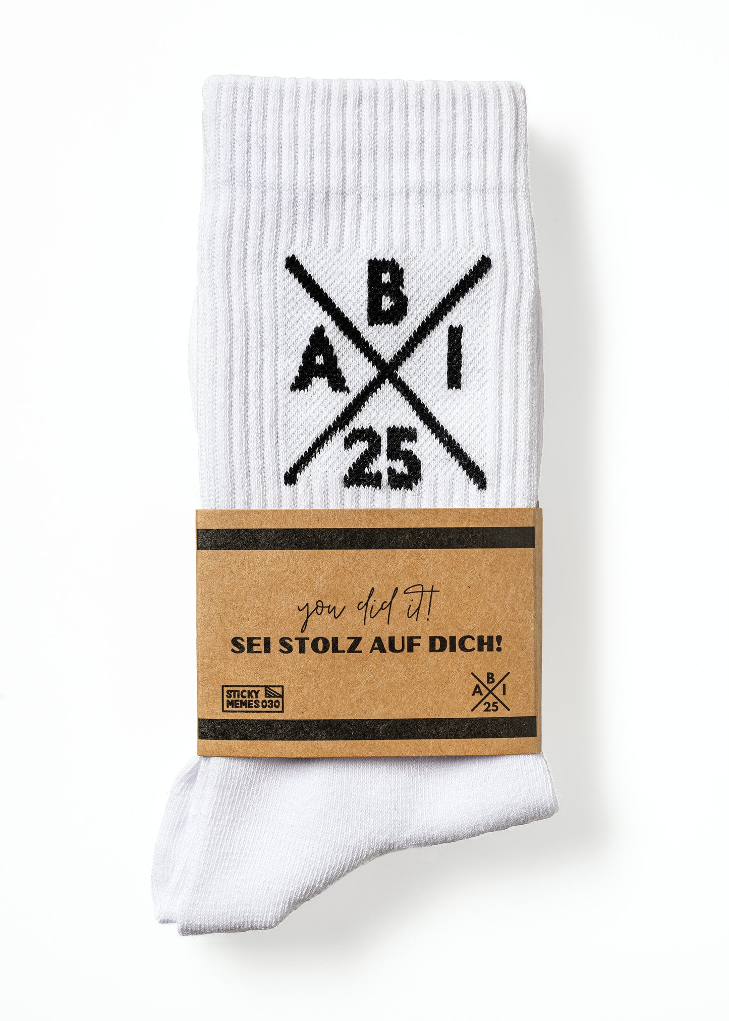 Abi 25 Socken Kreuz - Abitur 25 Tennissocken