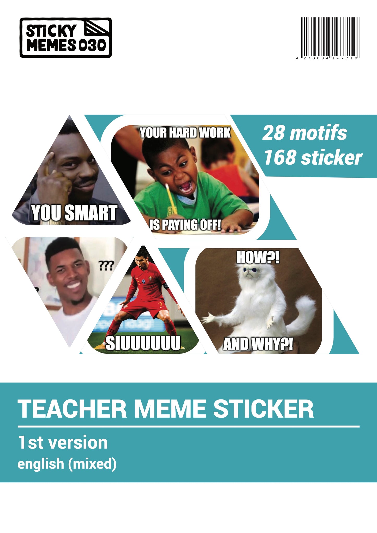 Alle 4 Versionen Meme Sticker 693 Sticker, 176 versch. Motive
