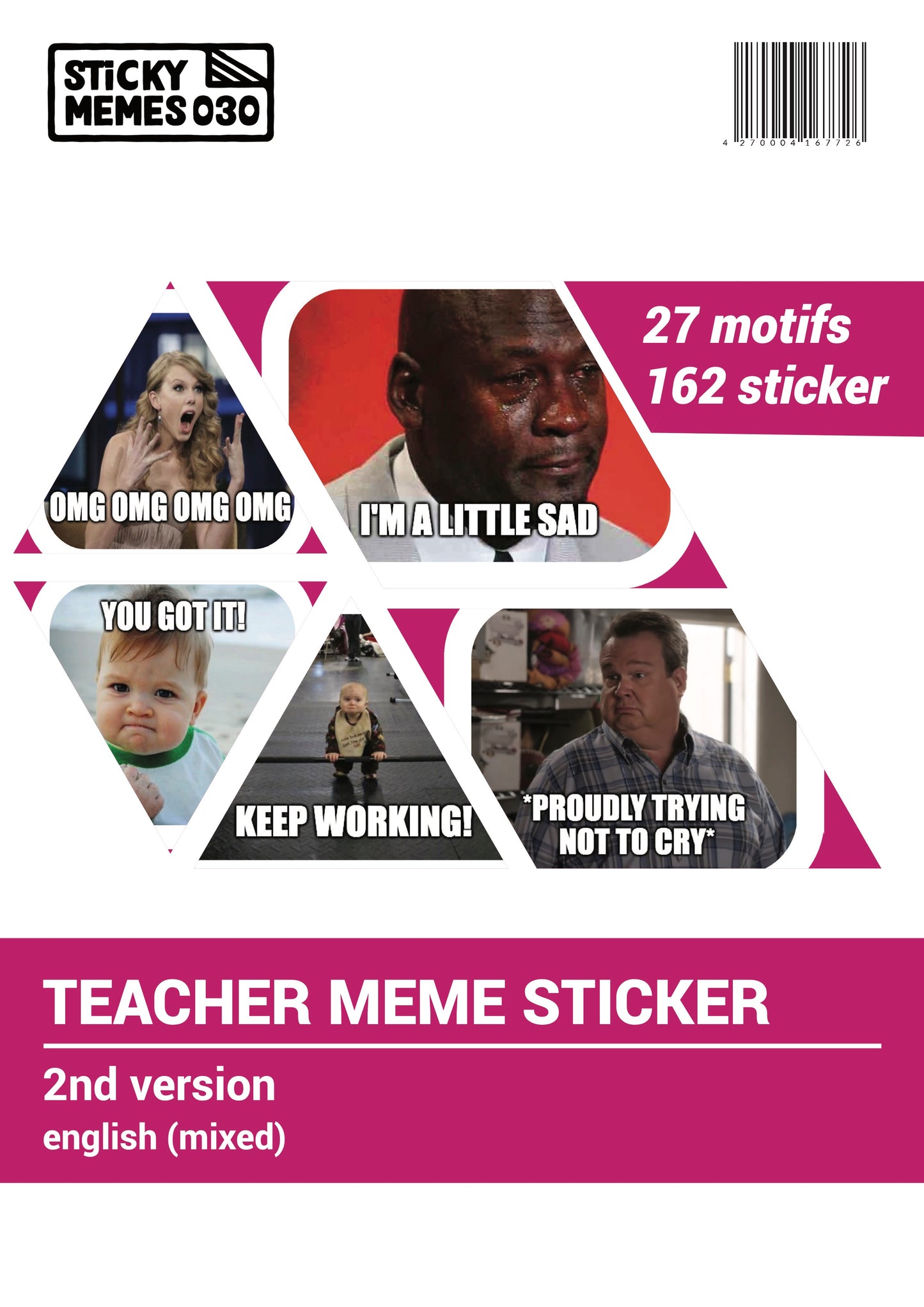 Alle 4 Versionen Meme Sticker 693 Sticker, 176 versch. Motive