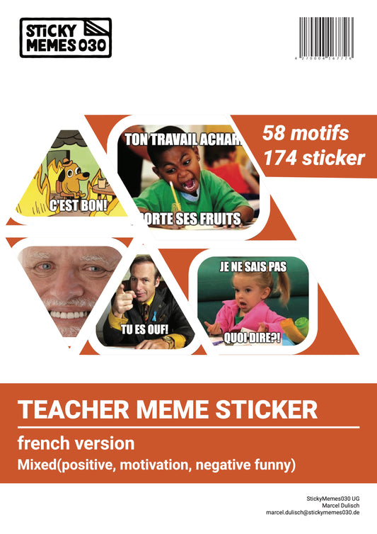 Französische Version Meme Sticker
