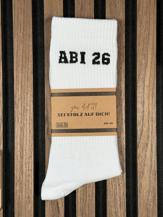Abi 26 Socken - Abitur 26 Tennissocken