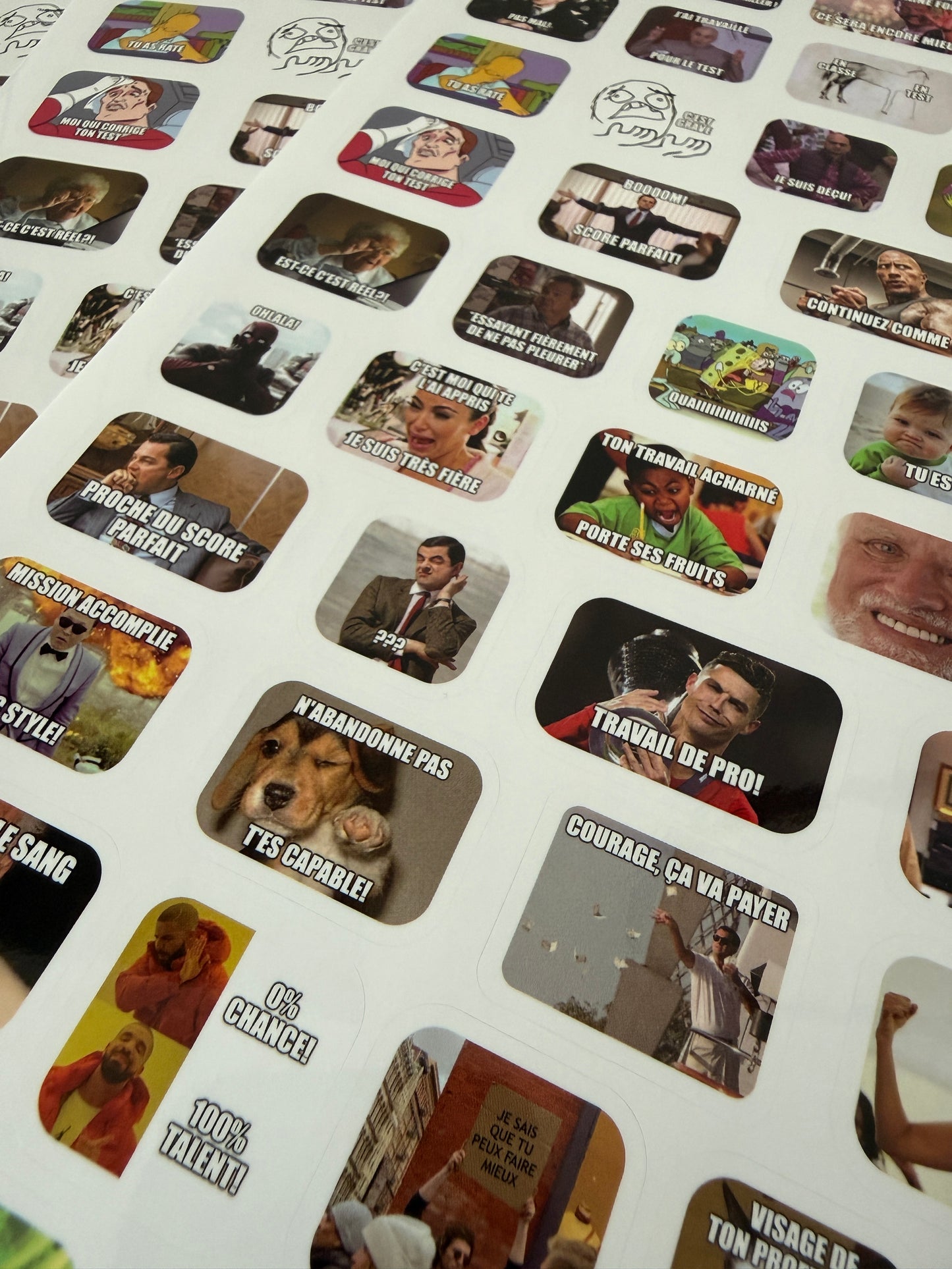 Französische Version Meme Sticker
