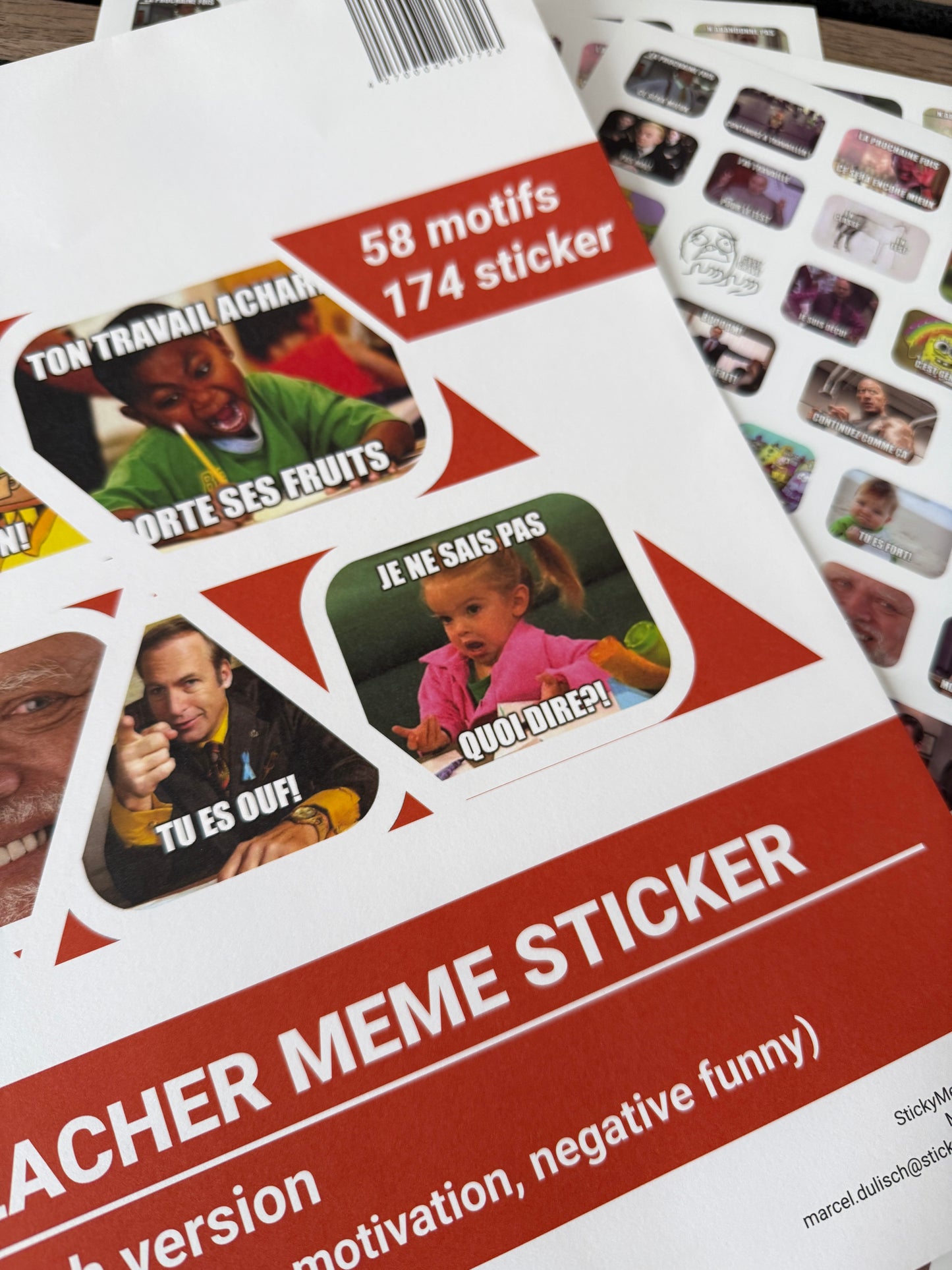 Französische Version Meme Sticker