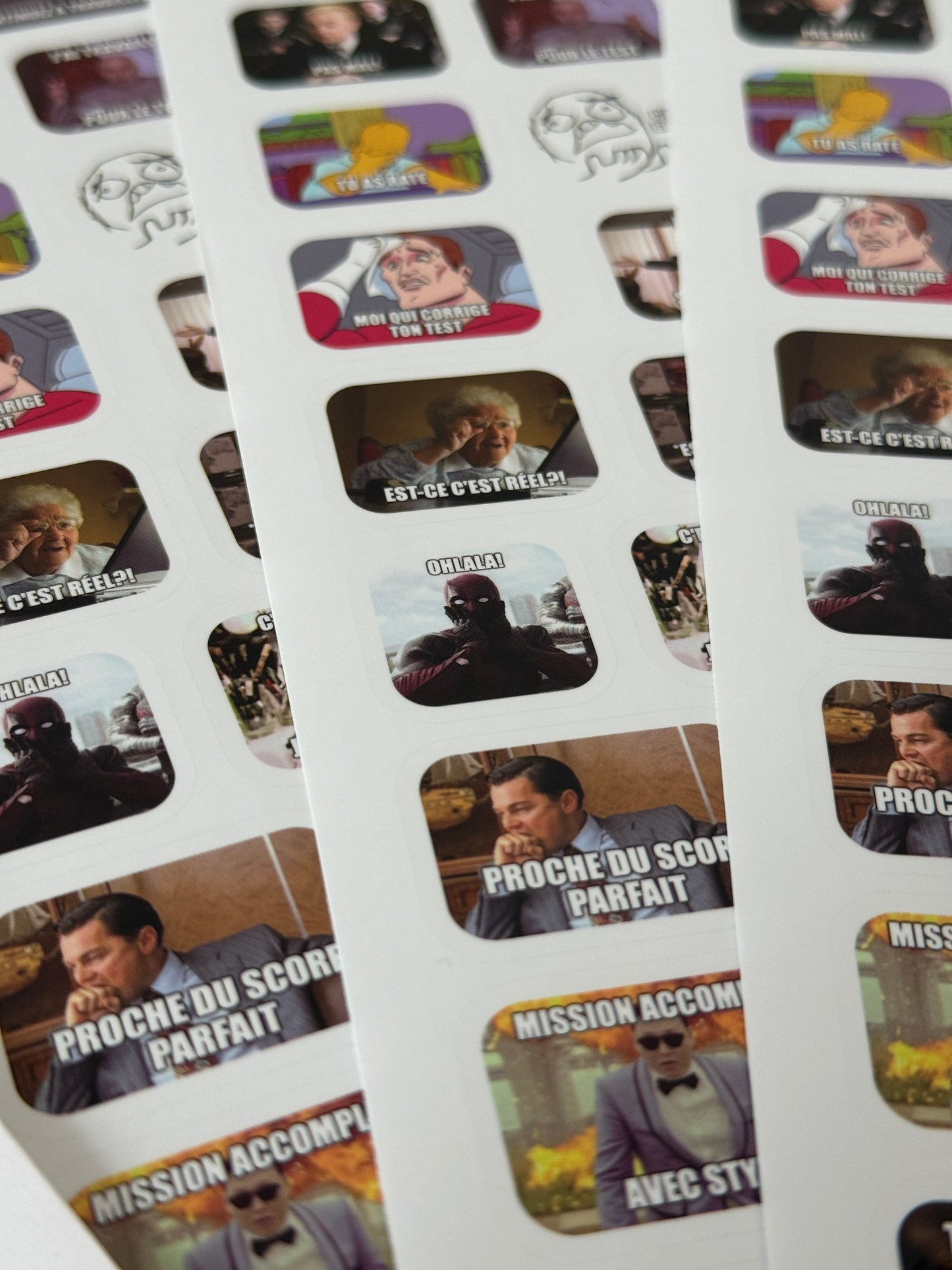 Französische Version Meme Sticker