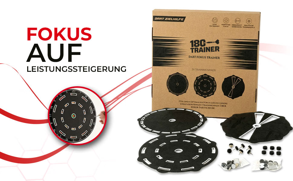 Dart Trainingshilfe 3er Set – Präzisions-Dart-Trainingspads aus Schaumstoff | Fokus Trainer für Dartscheibe – Perfekt für Zieltraining & Darttechnik | Dart Zubehör für Anfänger & Profis